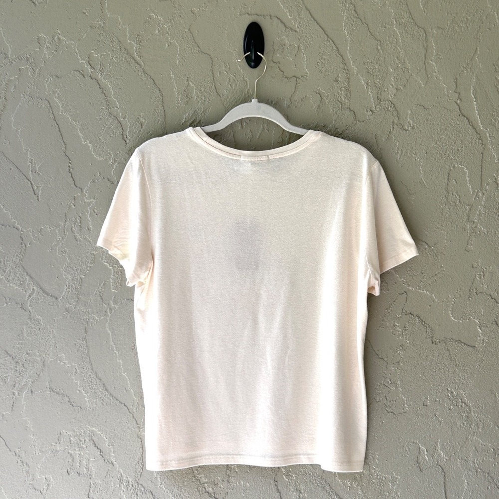 Marine Layer Women's Medium Yellow Puerto Escondido Graphic Crop T-Shirt NWT - Picture 5 of 14